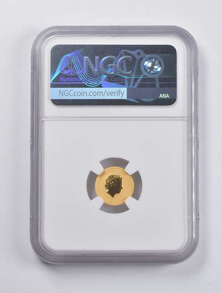 MS69 2018-P Australia $5 Gold Year Of The Dog 1/20 Oz. .999 Gold NGC