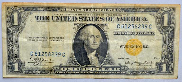 $1 1935A North Africa Emergency Issue Silver Certificate FR2306