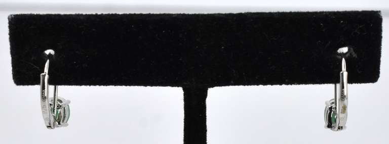 Green Crystal Earring Set