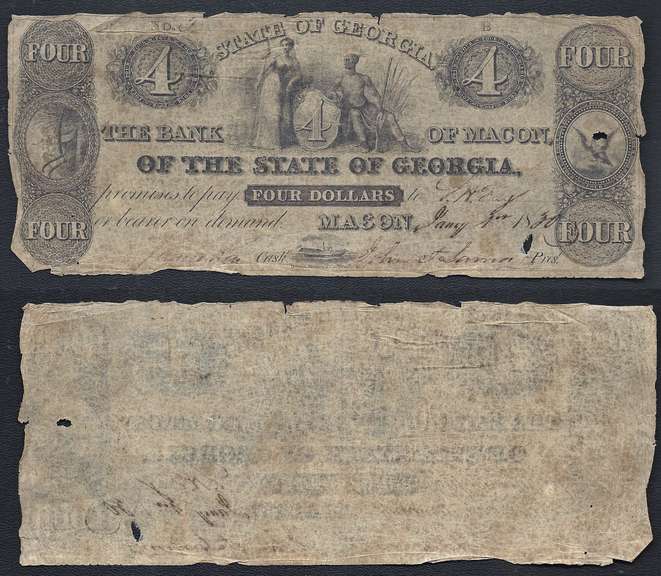 25 Cent State of Georgia Obsolete 1863