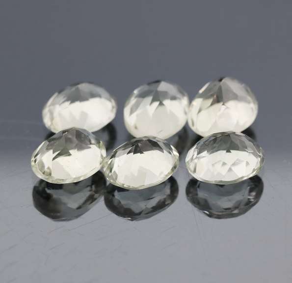 Gorgeous 16.19ct natural platinum green Amethyst set