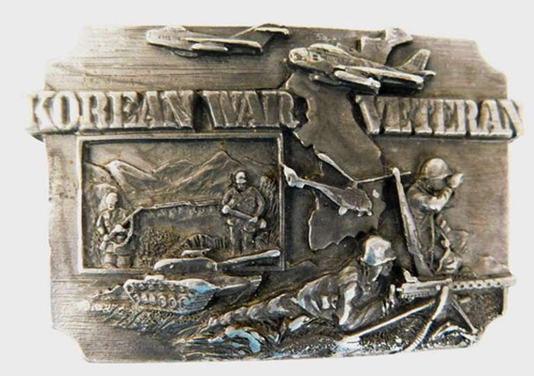 Korean War Veteran 1990 Siskiyou Belt Buckle