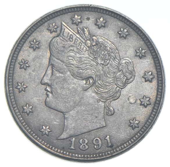 1891 Liberty V Nickel