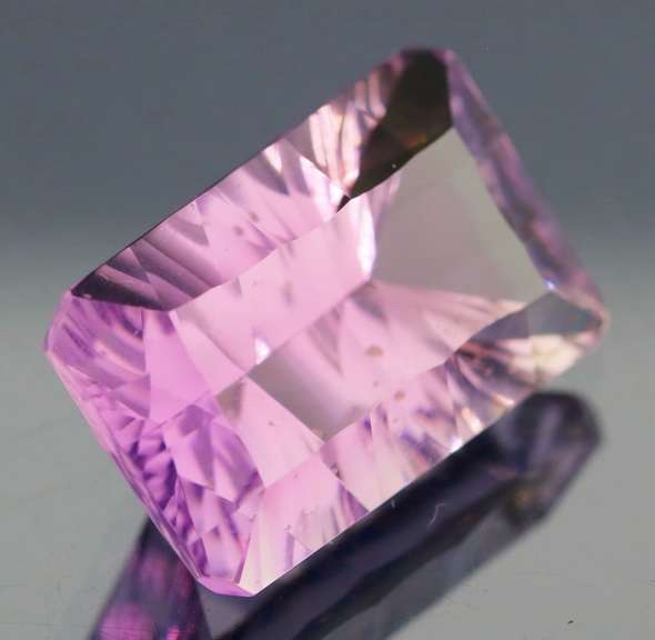 Superb 11.40ct concave emerald cut Bolivian Amethyst