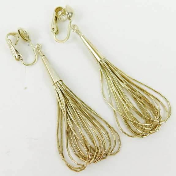 Sterling Liquid Silver Dangly Earrings