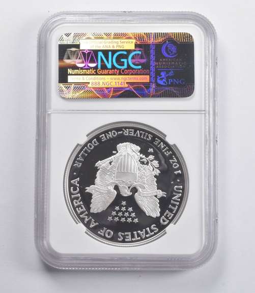 PF69 UCAM 2003-W American Silver Eagle Signed Jones NGC