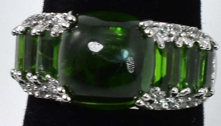 Green Crystal Ring