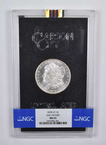 MS65 1878-CC Morgan Silver Dollar GSA Hoard NGC