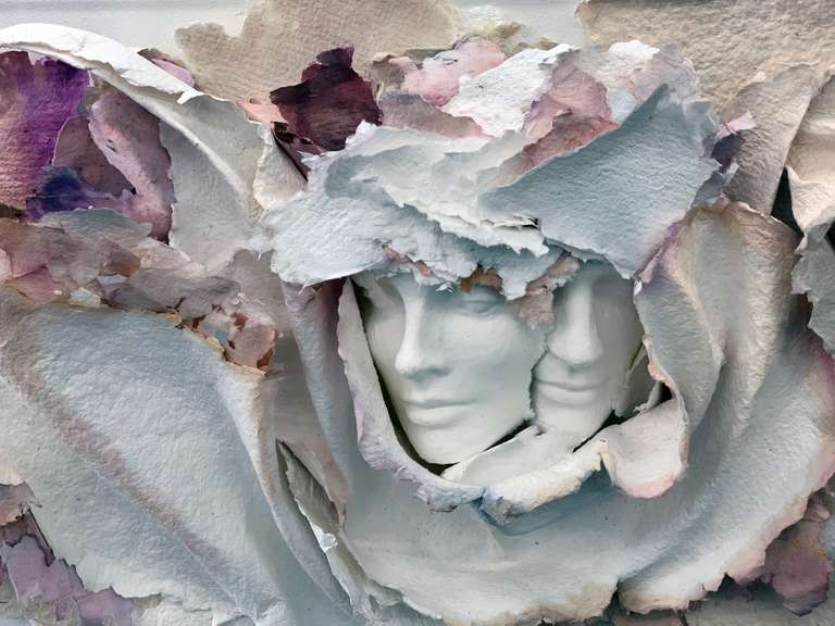 Very large and collectable Mixed Media Journey to The Heart