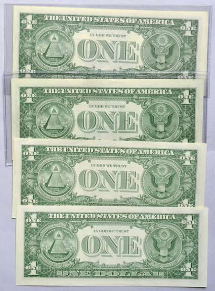 10 CH CU $1 1957 Silver Certificates