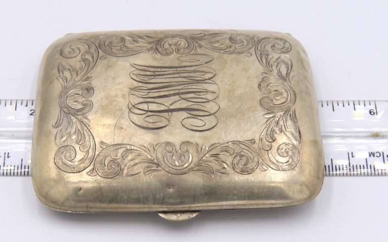 Vintage 925 Sterling Silver Cigarette Case
