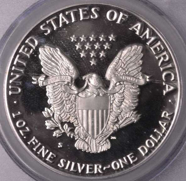 1987-S Proof American Silver Eagle PCGS PR69DCAM