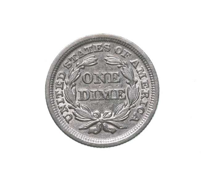 1853 Seated Liberty Dime