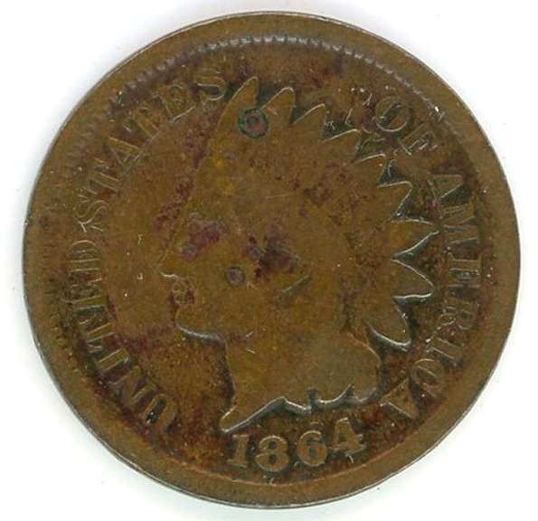 1864 Copper-Nickel Indian Head Cent