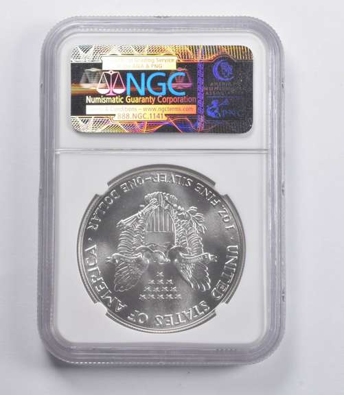 MS70 1986 American Silver Eagle NGC