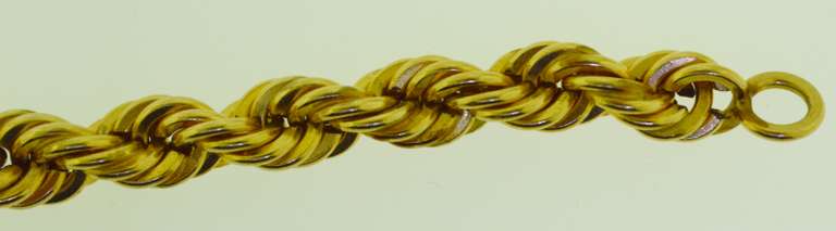 12KT GF Yellow Gold Graduated Solid Rope Chain