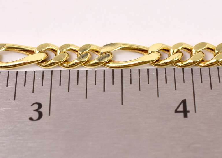 Classic Figaro Bracelet in Yellow Gold