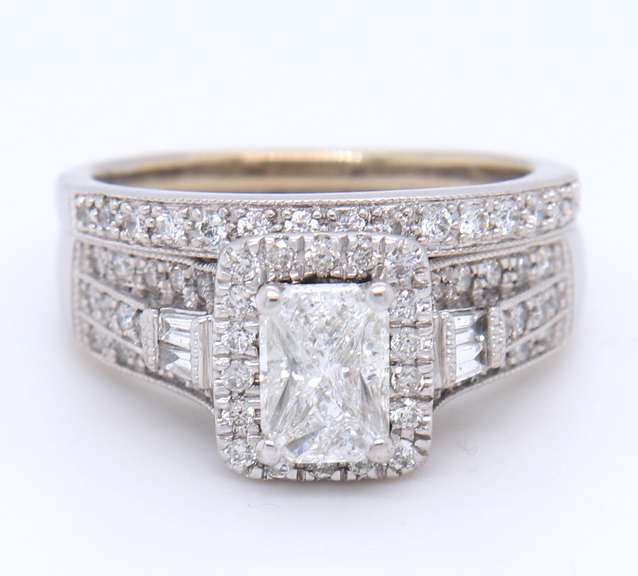 Majestic White Gold 1ctw Diamond Bridal Set