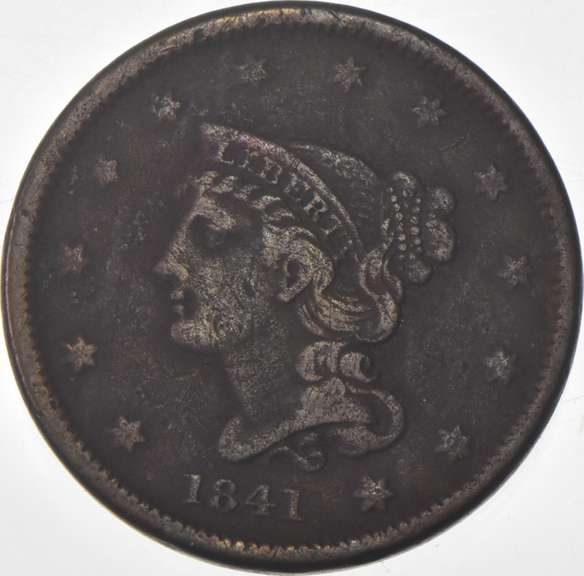 1841 Braided Hair Large Cent