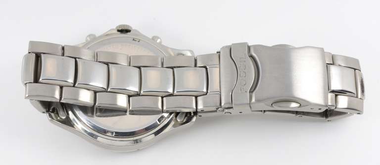 Vintage Men's Fossil Blue Speedway Chronograph Watch