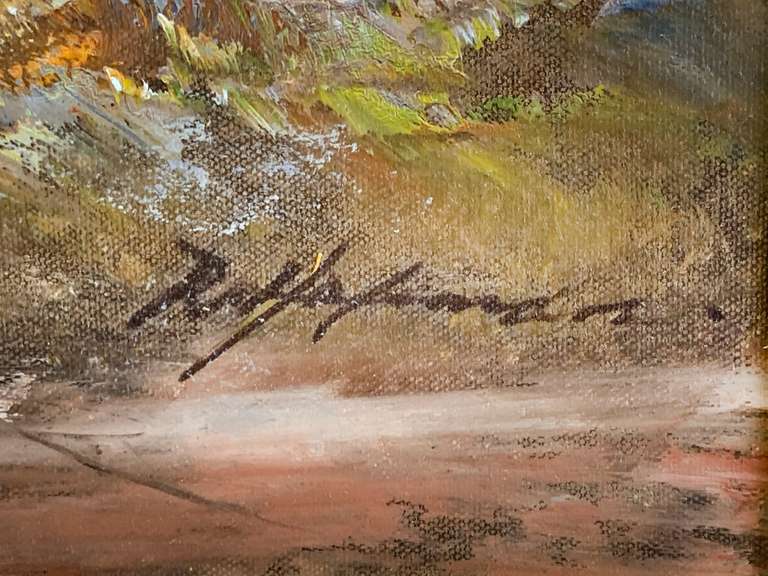 Framed Original Oil Painting Signed