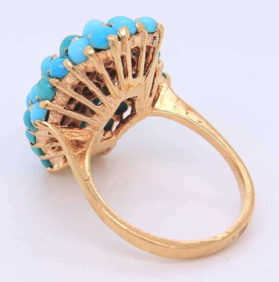 18K TURQUISE RING