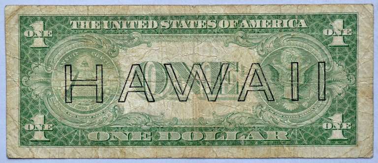$1 1935 A Hawaii Emergency Issue Silver Certificate Fr2300
