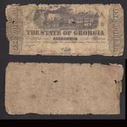State of Georgia Obsolete $1 1863 Milledgeville