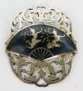 Vintage Siam Sterling Filigree Brooch