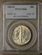 1941-D Walking Liberty Half Dollar PCGS MS64