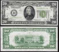 $20 1928-B FRN LGS beautiful. lightly Circulated