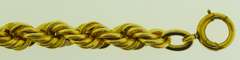 12KT GF Yellow Gold Graduated Solid Rope Chain