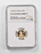 PF70 UCAM 1995-W $5 American Gold Eagle 1/10 Oz. .999 Fine Gold NGC