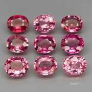 Remarkable 6.48ct violet pink Rhodolite Garnet set