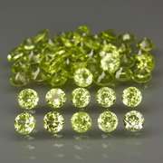 Sparkling 5.38ct untreated apple green Peridot set