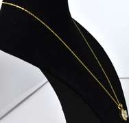 Vermeil Necklace With CZ and Emerald