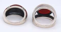 Group Lot of 2 Vintage 925 Sterling Silver Rings
