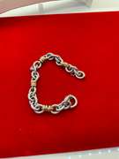 LADIES 14K WHITE AND YELLOW GOLD LINK BRACELET