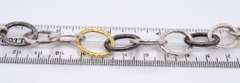Gurhan 2 Tone Hoopla oval Link Bracelet