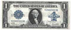 1923 $1 Silver Certificate Note Large Size Currency