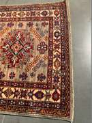 Fine Hand Knotted Wool Kazak Runner 9'