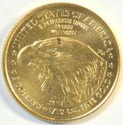 Pristine Superb Gem BU 2022 $5 American Gold Eagle coin