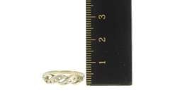 14K White Gold Vintage NOS 1950's Wavy Wedding Band Setting Ring