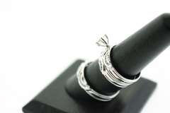 14K WHITE GOLD AND DIAMOND TRIO SET