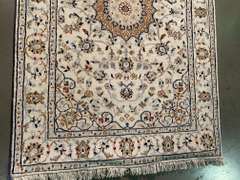 SILK & WOOL PERSIAN NAIN RUNNER 10'