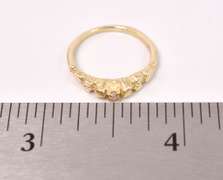 Nugget Style Diamond Ring in 14K Yellow Gold