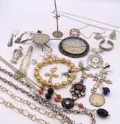 Group Lot of Vintage Sterling Silver Jewelry