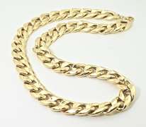 Valuable and Impressive 18K 26" Cuban Link Necklace