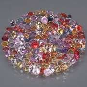 Glittering 4.03ct fancy color Sapphire set