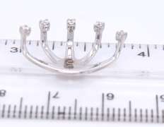 Edgy & Sleek 14kt WG Spikey Diamond Earrings Jackets